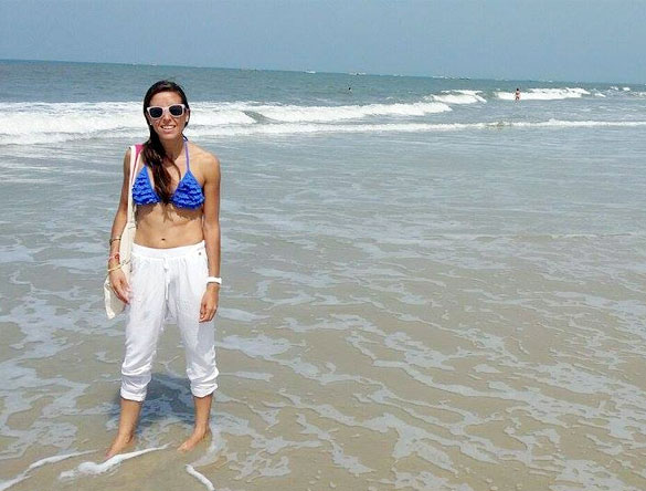 Guest Magali Lhomy in Goa, India